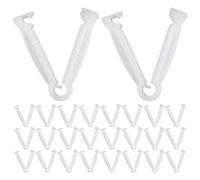 GALPADA 100pcs Umbilical Cord Clip Umbilical Clamp Plastic White Disposable Easy to Use for Dogs and Livestock, Stock Breeding, Farmers and Rural Breeders