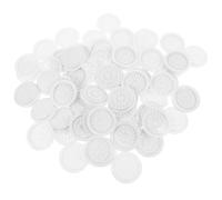 GALPADA 100pcs White Disposable Eyelash Glue Holder Pads PVC Lash Extension Tray False Eyelash Adhesive Palette for Professional Lash Artist Grafting Tools