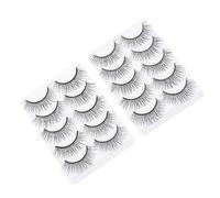 GALPADA 10pairs Handmade Multi-layer Simulation Eyelashes Reusable Fake Makeup Lashes for Natural Everyday Wear