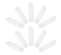 GALPADA 10pcs 30ml Travel Squeeze Toothpaste Bottles White Plastic Leak-proof Small Refillable Liquid Containers for Toiletries and Hand Soap