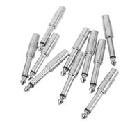 GALPADA 10pcs 6.35mm Mono Audio Headphone Jack Adapter for Amplifier Mixer Guitar Microphone Converter Stereo Plug Adapter for Studio and Household Sound Systems