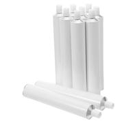GALPADA 10pcs 60ml Empty Aluminum Paint Tubes with Large Filling Opening, Refillable White Art Containers for Acrylic Paint and Gouache, for Traveling Artists and Art Supply Bags