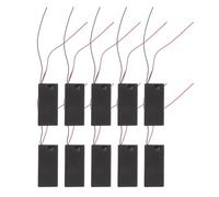 GALPADA 10PCS 9V Battery Holder Box Switch and Cover, Square 6F22 Battery Case Wire and Screw for Electronic Devices and DIY Projects