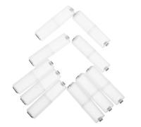GALPADA 10pcs Aaa to Aa Battery Converter Holder Lightweight Durable PP Material Battery Adapter for Electronic Devices Easy Installation