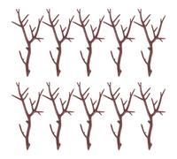 GALPADA 10pcs Artificial Antler Branches Plastic Decorative Plant Stems with Coffee Colour and Antler Shape, No Need Water and Never Wither, for Business or Evening Party Decorations