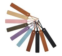 GALPADA 10pcs Assorted Mini Bookmarks for Reading Study Flexible PU Material Page Holders Colorful Stylish Book Tabs for Book Lovers Students and Organized Readers