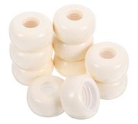 GALPADA 10pcs Beige Flat round Aromatherapy Bottle Caps Replacement, Pp Material with Enhanced Durability and Ergonomic Shape, Minimalist Elegant Air Freshener Stoppers for Home Decor