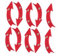 GALPADA 10pcs Bicycle Wheel Reflectors High-visibility Arrow Shape Cycling Safety Lights for Night Riding Front and Rear Spoke Reflective Warning Accessories Easy DIY Installation