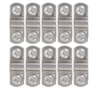 GALPADA 10pcs Bike Fixing Plate Screws with Alloy Mudguard Fixing Plate Set with Screws Antivibration and Wear Resistant Bicycle Mudguard Mounting Accessories for Bicycle Models