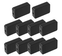 GALPADA 10pcs Black Abs Project Box for Electronics Heat Dissipation and Reliable Electrical Connection, Enclosure for Circuit Board Suitable for Factories and Offices