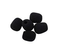 GALPADA 10Pcs Black Mic Windscreen Covers for Lavalier Lapel Microphone Small for Recording Studios and Outdoor Use