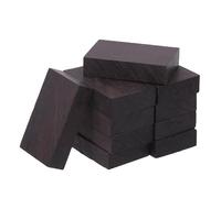 GALPADA 10pcs Black Rosewood Wood Carving Blocks 5x3x1cm DIY Craft Wood Panels Beginner Whittling Kit for Christmas and New Year Decorations