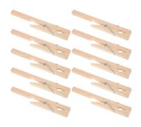 GALPADA 10pcs Chemistry Utility Clamps Wooden Test Tube Holder Clamp Iron Material No Burrs Elegant Professional Look Prevent Accidental Drops for Experimental Equipment Setup 7.09x1.34