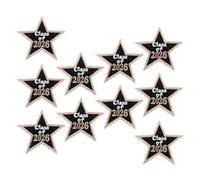 GALPADA 10pcs Class of 2026 Embroidered Iron on Patches with Five-Pointed Star Design for Backpacks and Bags, Polyester Material with Hot Melt Adhesive, DIY Applique for Graduation Season