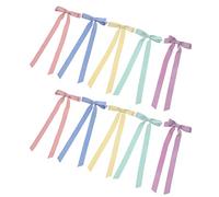 GALPADA 10pcs Colorful Hair Bow Clips Double Ribbon Bowknot Hairpin Elegant Women Girl Hair Accessories for Party