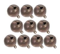 GALPADA 10pcs Copper Bell Collar Pet Dog Cat Collar Bells Christmas Craft Decoration
