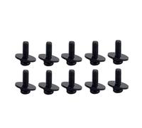 GALPADA 10pcs Drum Fastener Mounting Screws with Washers Lightweight Metal Ear Mounting Screws Easy to Use Black Wc23 for Drum Lug Accessories