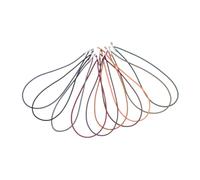 GALPADA 10pcs Elastic Planner Bands with Metal Ends Stretch Round Cord for DIY Masks Party Hats Menus Badges Notebook Crafting Soft Highly Stretchable Organizer Straps for Secure Fastening