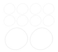 GALPADA 10pcs Eye Glass Repair Kit Cushion Rings Silicone Anti-Crack Design Enhanced Safety During Lens Installation Personal Use Glasses Processing Trendy Versatile Style