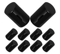 GALPADA 10pcs Finger Shaker Rhythm Sand Shaker Instrument Black Metal and Plastic Portable Musical Maracas for Ukulele Guitar Mandolin Banjo Classroom Use