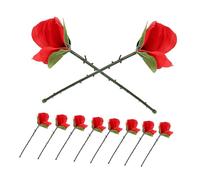 GALPADA 10pcs Folding Rose Tricks Easy to Use Appearing Close Up Flowers for Stage Illusion Bar Shows Parties Street Performances Unique Foldable Props for Magicians