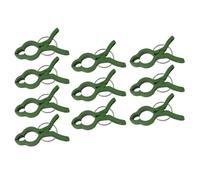 GALPADA 10pcs Gardening Fixing Clips Plastic Orchid Clips Plant Support Clamps Green Butterfly Orchid Plant Ties for Indoor and Outdoor Garden Use