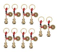 GALPADA 10pcs Gourd Keychain Pendant Feng Shui Vintage Key for Car Keys Decorative Keychain for Bag Accessories for Wealth and Prosperity