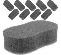 GALPADA 10pcs Hair Removal Sponge Barber Haircut Duster Black Sponge Gentle on Skin Convenient Hair Cutting Tool for Barbers