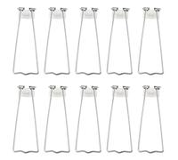 GALPADA 10pcs Iron Photo Frame Easel Back Stands for Picture Frames Simple and Generous Design Helps Stand Stably for Better Display in Families and Studios