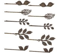 GALPADA 10pcs Leaf Hair Clip Vintage Bronze Hairpin Retro Bobby Pin Easy to Clip Hold Hair Elegant Delicate Design for Wedding Party Women