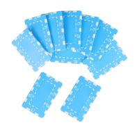 GALPADA 10Pcs Light Blue Plastic Poker Chips Set for Texas Hold’Em and Baccarat Gambling Games, Equipment for Board Game Accessories and Mahjong Playsets
