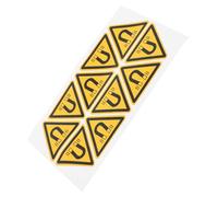 GALPADA 10pcs Magnetic Field Safety Warning Stickers Self Adhesive Protective Decals for Machinery Operators Equipment Compliance Labels for Industrial Use