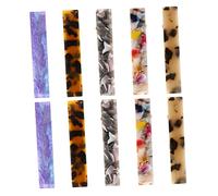 GALPADA 10pcs Marble Pattern Acrylic Resin Hair Clips - Vintage Geometric Alligator Barrettes & Large Rectangle Snap Hair Slides for Women & - Elegant Hair Accessories