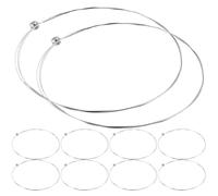 GALPADA 10pcs Metal Strings Steel Guitar Strings Stainless Steel Wire Easy Installation Extended Lifespan Stylish Elegant Design for Guitarists of Levels