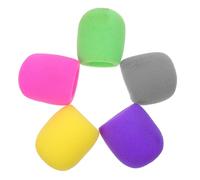 GALPADA 10pcs Mic Covers Disposable Sponge Windshield for Microphone, Practical Mic Sponge Protective Covers to Improve Microphone Performance, for News Interviews and Ktv Use