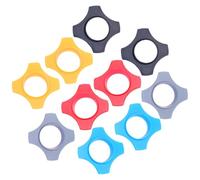 GALPADA 10pcs Microphone Anti-drop Ring Microphone Shockproof Ring Rubber Material Easy to Use Sturdy Design for Karaoke and Office Training Assorted Colour
