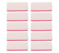 GALPADA 10pcs Mini Pumice Stone Foot Scrubber Set Dual-Sided Exfoliating Pedicure Tools for Hard Skin Removal Lightweight Foot Buffer for Men Women, Rose Red
