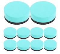 GALPADA 10pcs Mini Round Magnetic Whiteboard Erasers for Classroom Use, Compact Design with Eva and Felt Material, Wipes Marks on Glass Board and Dry Erase, for Office