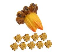 GALPADA 10pcs Miniature Campfire Model Realistic Flame Effect Bonfire Prop for Dollhouse Safe Portable Plaything for Creative Decor and Imaginative Play