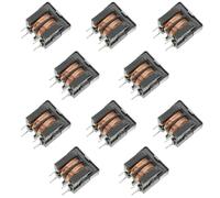 GALPADA 10pcs Mode Inductor Filter Pitch Low Resistance Leaded Inductors for Noise Reduction Electronic Devices High Capability