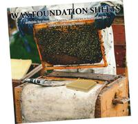 GALPADA 10pcs Natural Beeswax Foundation Sheets for Beekeeping Equipment Easy Install Wax Base for Deep Hive Frames Supports Honeycomb Building and Increased Honey Storage Pure Bee Hive