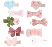 GALPADA 10pcs Pink Butterfly Hair Clips for Durable Hairpins Lovely Hair Decorations Womens Accessories for Teens Everyday Use