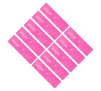 GALPADA 10pcs Plastic Hanger Tags for Clothes Snap Button, Red PVC Retail Store Markers for Easy Organization and Protecting Garment Surfaces, for Clothing Store Use