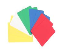 GALPADA 10pcs Plastic Poker Slices with Rounded Edges Reusable Poker Dealing Tool for Desktop Games Family Chess Rooms and Card Parties