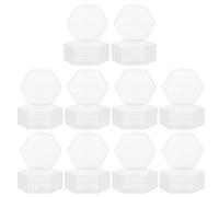 GALPADA 10pcs Portable Transparent Pacifier Storage Boxes PP Material Case with Smooth Edges for Safe Dust Protection and Easy Access for Travel and Moms