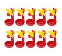GALPADA 10pcs Poultry Water Drinkers Nipples Plastic Chicken Waterer Mounting Ring, Safe and Easy to Use Watering Dispenser for Geese and Ducks in Farm and Ranch Settings