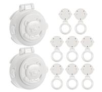 GALPADA 10pcs Push Button Start Lock Covers for Car and Washer Dryer, Childproof Safety Locks with Sturdy Plastic Button Protector, Prevent Accidental Pressing for Home and Automotive Use