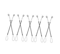 GALPADA 10pcs Retractable Coiled Stylus Pen Tether with Elastic Spring Strap and Silicone Ring Plastic Lanyards for Tablet Pens and Mobile Phones Lost Tool Tethers for Touch Screen Devices