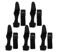 GALPADA 10pcs Reusable Fishing Rod Tip Sleeve and Elastic Rod Strap Set with Cap Protector for Outdoor Fishing Safety and Storage