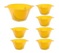 GALPADA 10pcs Reusable Plastic Paint Strainer for Craft Paint and Art Yellow Filter Net to Remove Solids Suitable Filter for Water Based Oil and Oil
